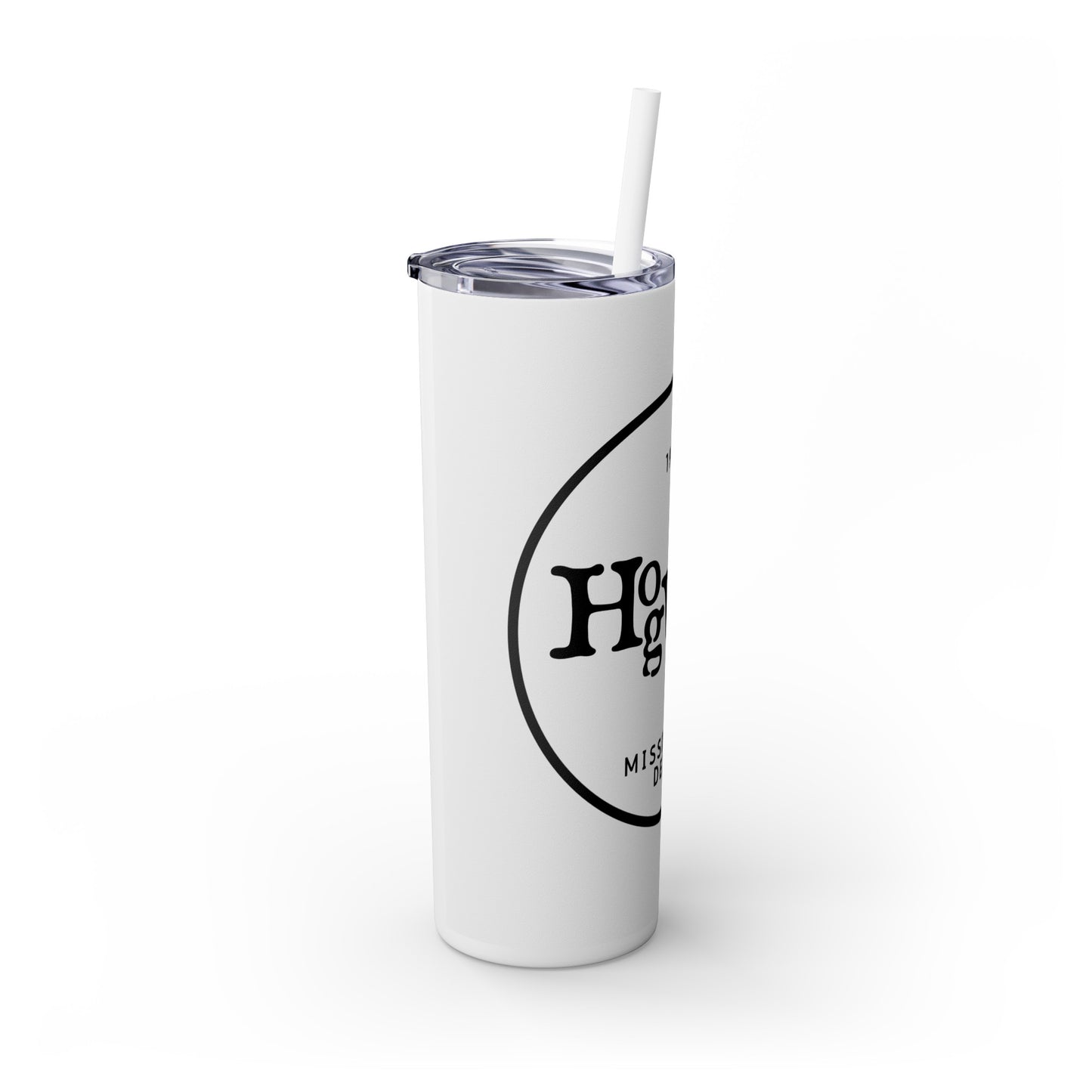 Hogwine Skinny Tumbler with Straw, 20oz