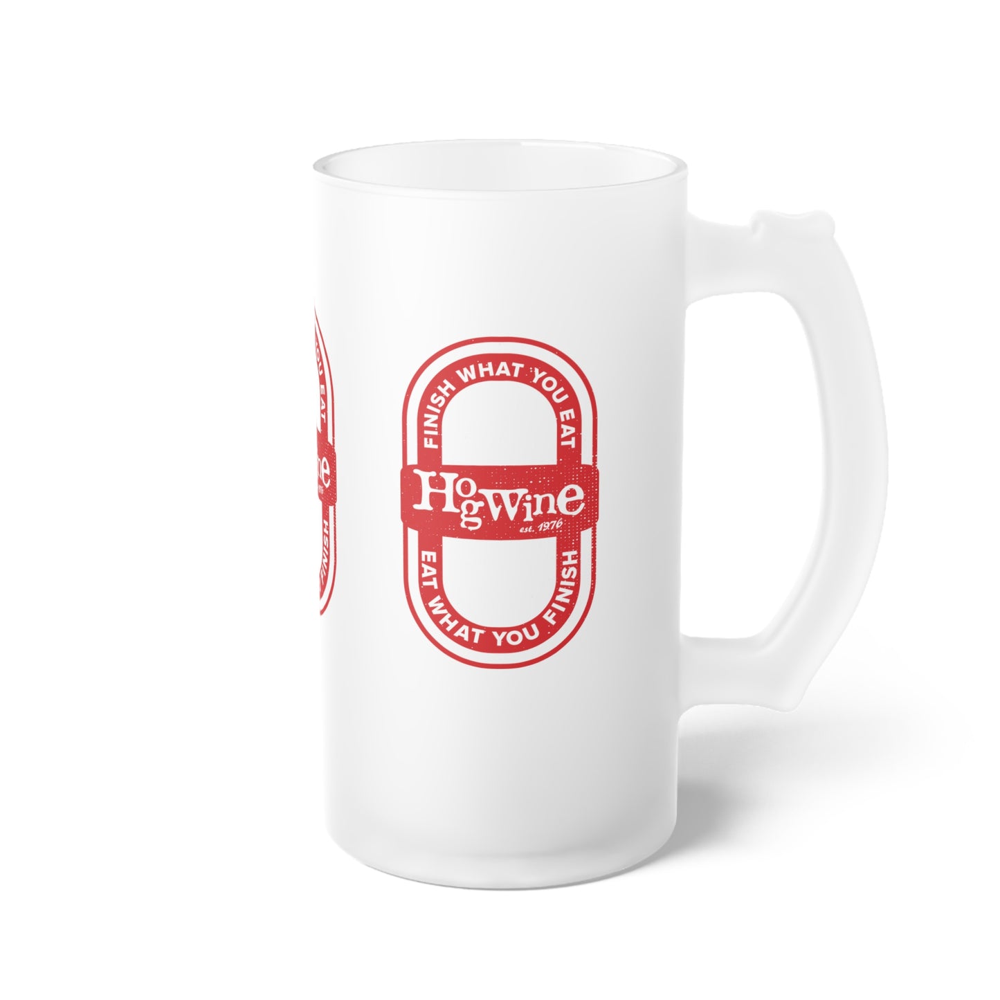 Hogwine Frosted Glass Beer Mug