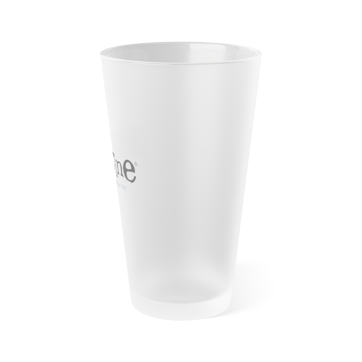 Hogwine Logo Frosted Pint Glass, 16oz