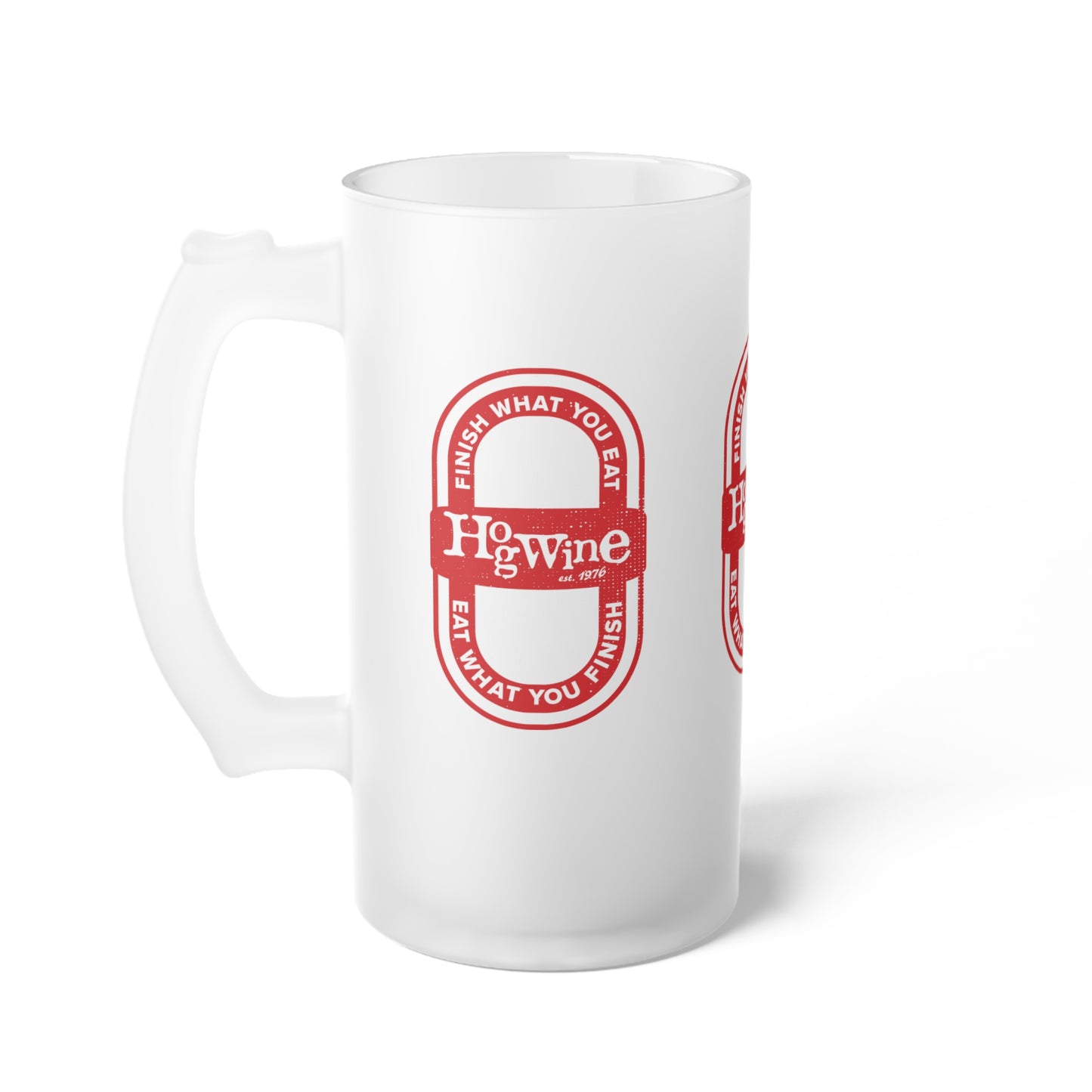 Hogwine Frosted Glass Beer Mug