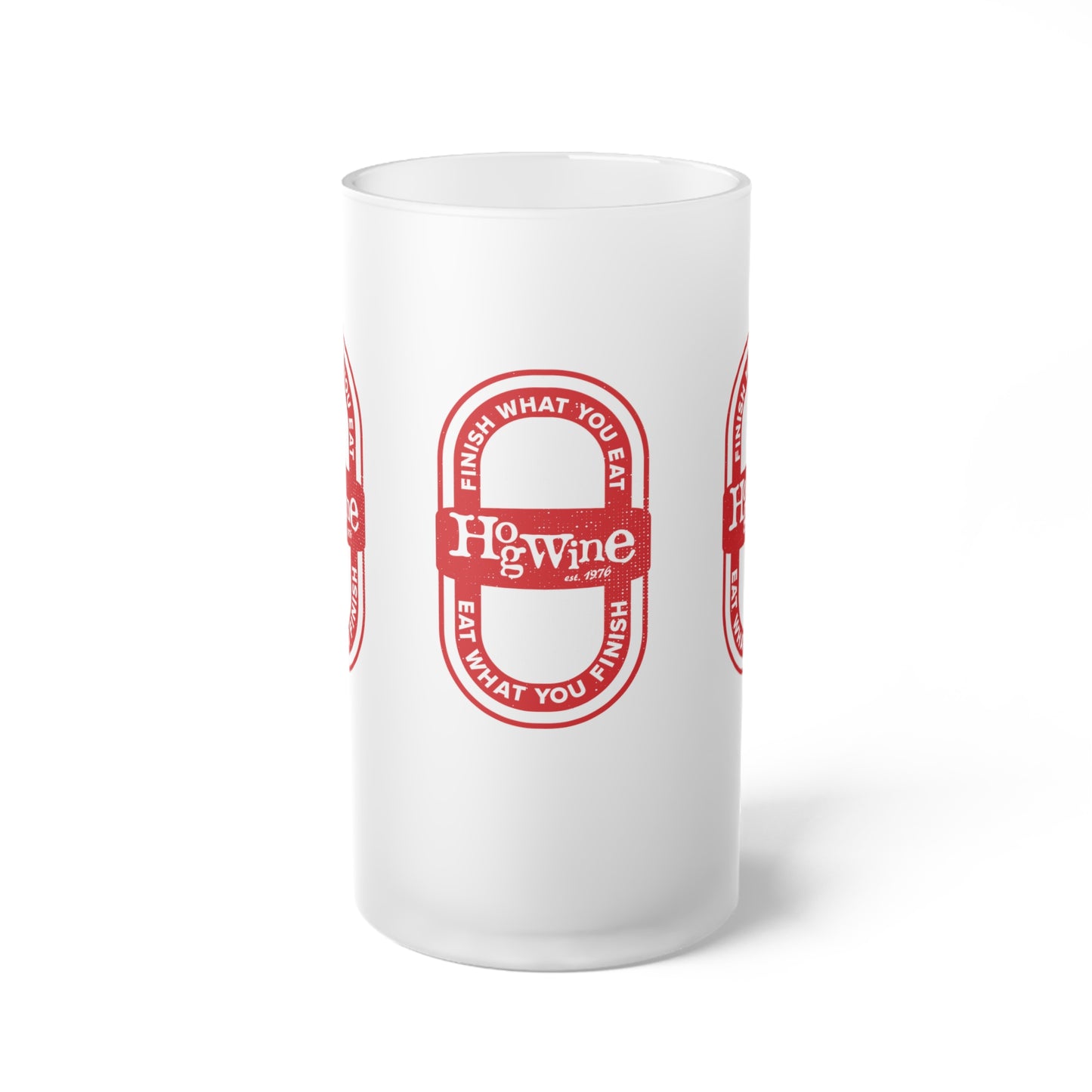 Hogwine Frosted Glass Beer Mug