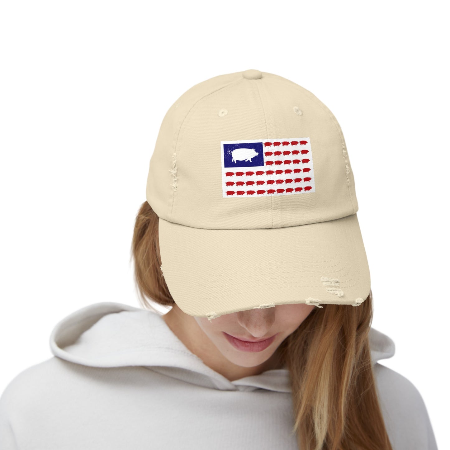 Hogwine Unisex Distressed Cap