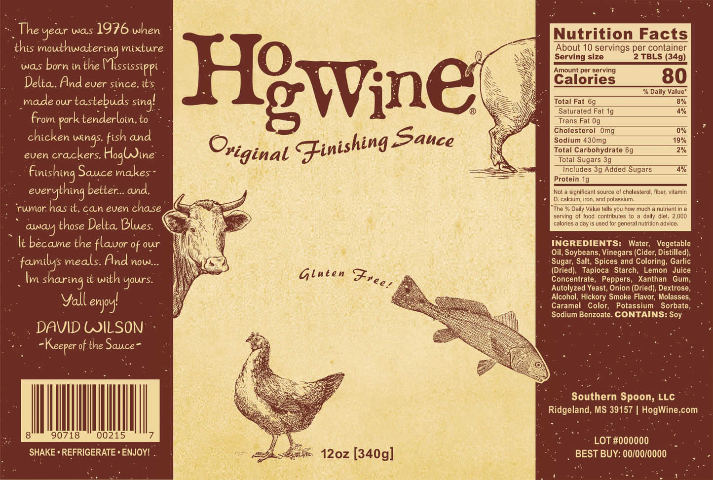 Hogwine Original Finishing Sauce & Dry Rub Combo Pack