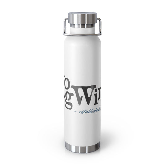 Hogwine Logo Copper Vacuum Insulated Bottle, 22oz