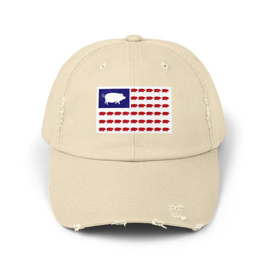 Hogwine Unisex Distressed Cap
