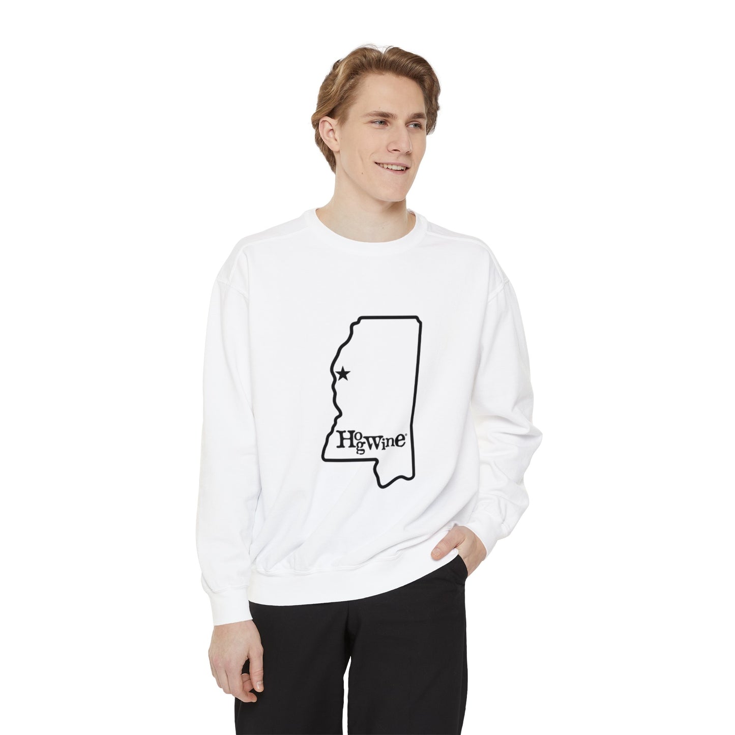 Hogwine Unisex Garment-Dyed Sweatshirt