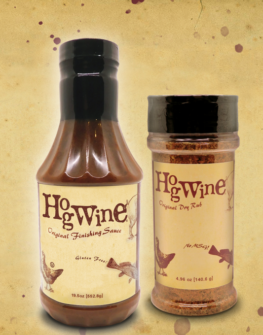 Hogwine Original Finishing Sauce & Dry Rub Combo Pack